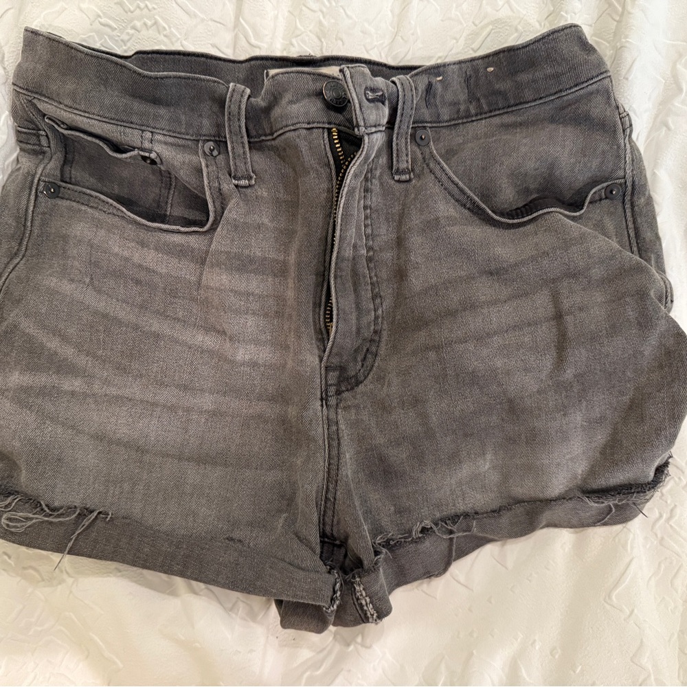 Madewell High Rise Denim Mini Shorts